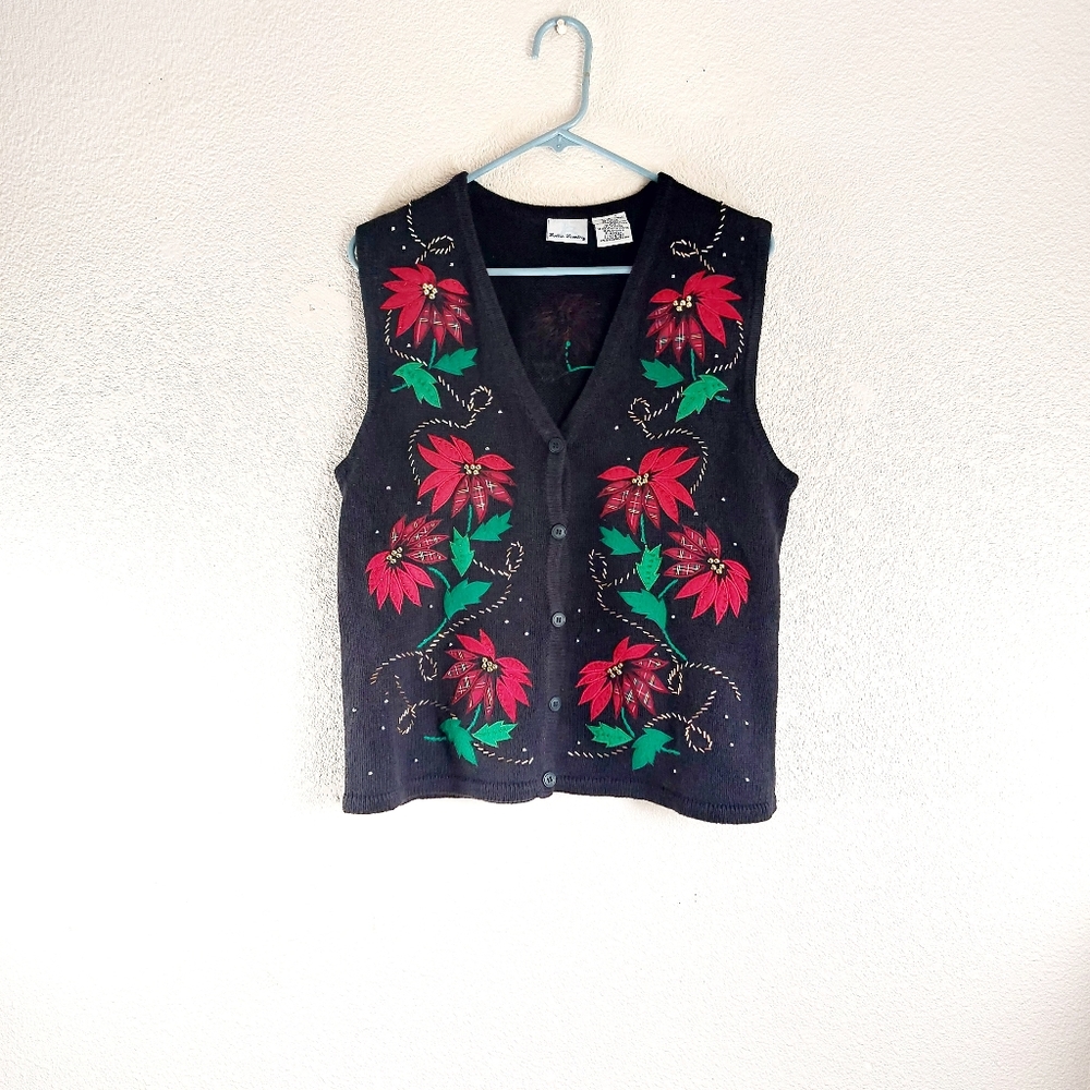 VINTAGE BOBBIE BROOKS UGLY CHRISTMAS VEST
